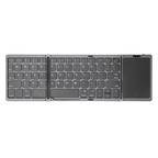 Teclado Mini Inalámbrico Plegable 3 en 1 con Panel Táctil