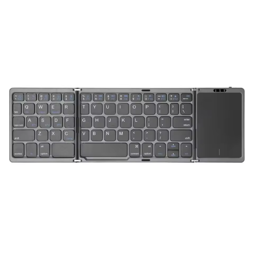 Teclado Mini Inalámbrico Plegable 3 en 1 con Panel Táctil