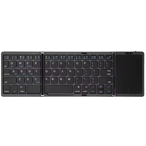 Teclado Mini Inalámbrico Plegable 3 en 1 con Panel Táctil